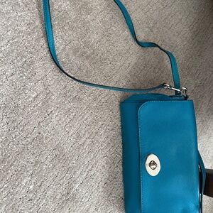Turquoise Coach Crossbody